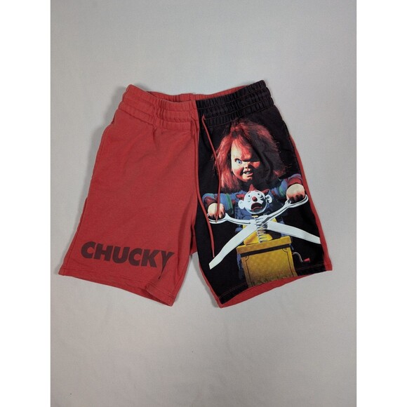 Freeze Other - Chucky Child's Play Sweat Shorts Joggers Men’s Medium Red Fleece Horror